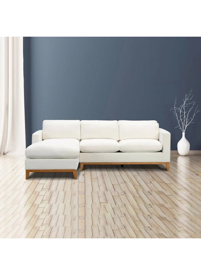 كستم ديكو أريكة زاوية عريضة مواجهة لليسار - أريكة قابلة للتخصيص لغرفة المعيشة، تنجيد فاخر، تصميم على شكل حرف L - Image 1