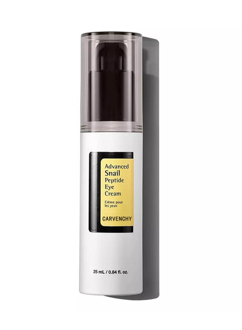 CARVENCHY Advanced Snail Peptide Eye Cream 25ml | A 72% Snail Secretion Filtrate, Peptide and Niacinamide based eye cream | Fragrance Free - Image 1