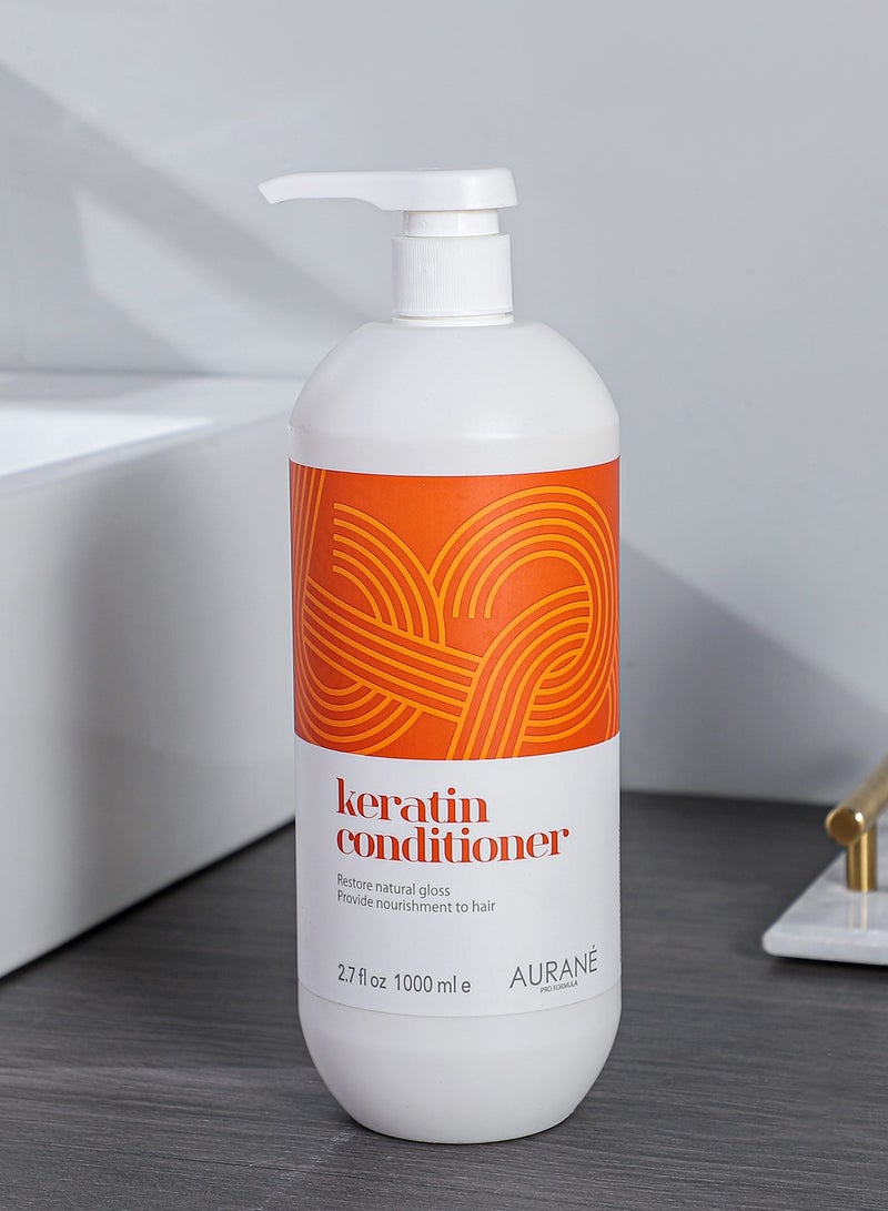 Keratin Conditioner 1000ml - Professional Hair Care for Repairing and Nourishing Damaged Hair - Keratin Infused Formula for Frizz Control - Hydrating and Smoothing - Salon Quality Re