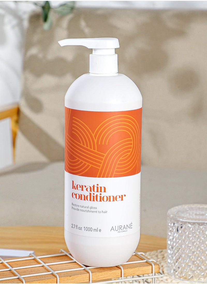 AURANE Keratin Conditioner 1000ml - Professional Hair Care for Repairing and Nourishing Damaged Hair - Keratin Infused Formula for Frizz Control - Hydrating and Smoothing - Salon Quality Re  - Image 5