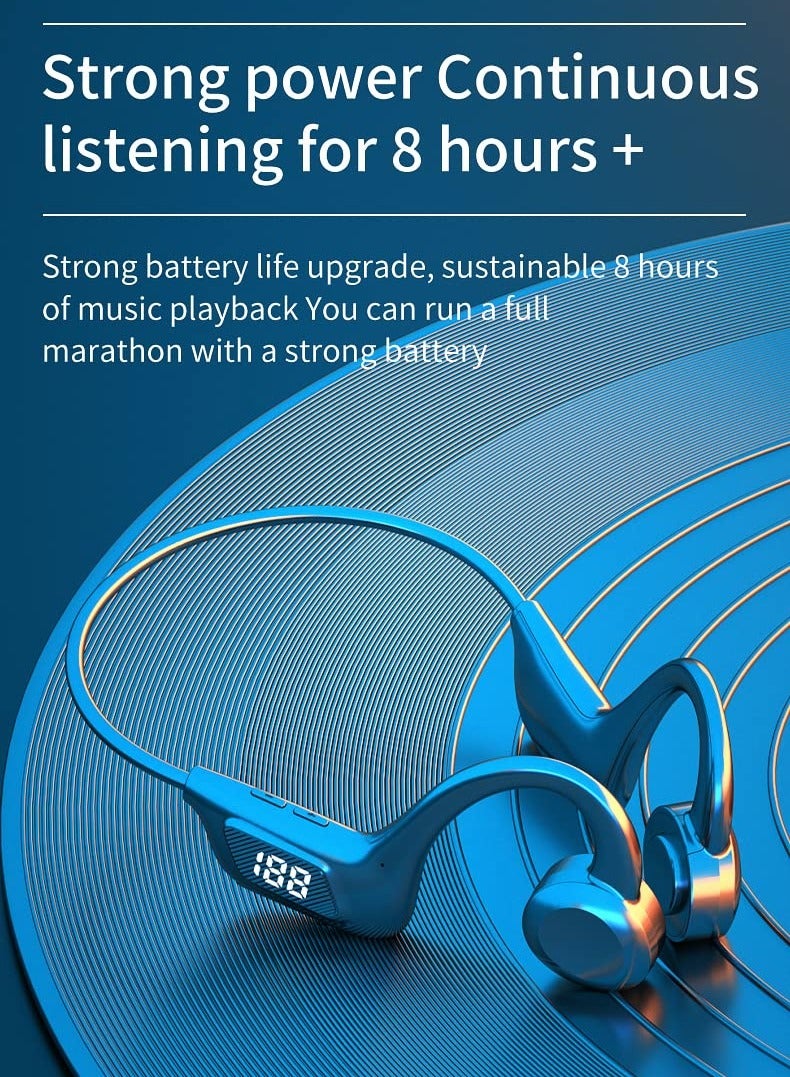 Bluetooth Headphones Bone Conduction Open Ear Wireless earphone Sport Headset Waterproof with Mic for Gym, Cycling, Hiking - Image 4