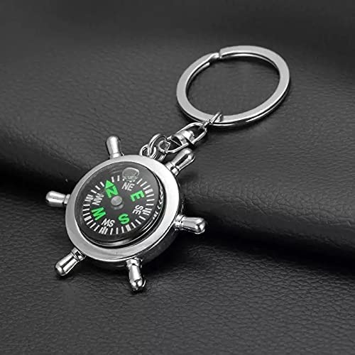 Obedient Metal Anchor Design with Compass Car Keychain for Men and Women - Keyring for Auto Lovers - Accessory Gift, Pack of 1 - Image 2