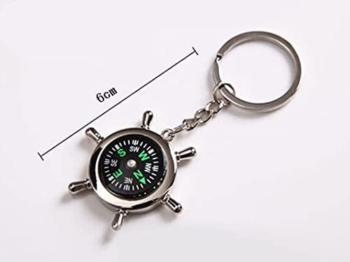 Obedient Metal Anchor Design with Compass Car Keychain for Men and Women - Keyring for Auto Lovers - Accessory Gift, Pack of 1 - Image 5