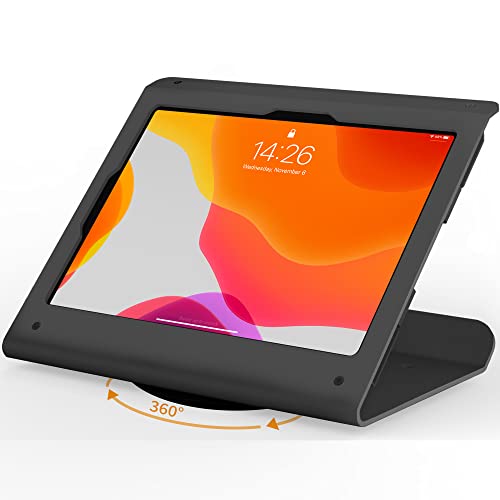 Beelta Tablet POS Stand - Heavy Duty Steel Kiosk Stand with 360° Swivel Base Anti-Theft - Compatible with 10.9" iPad 10th, Pro 11" 1 2 3 4, Air 4 5, Air 11", iPad 11"(A16) - Image 1