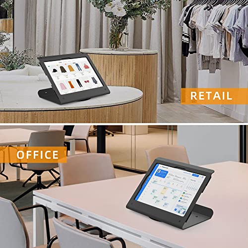 Beelta Tablet POS Stand - Heavy Duty Steel Kiosk Stand with 360° Swivel Base Anti-Theft - Compatible with 10.9" iPad 10th, Pro 11" 1 2 3 4, Air 4 5, Air 11", iPad 11"(A16) - Image 2