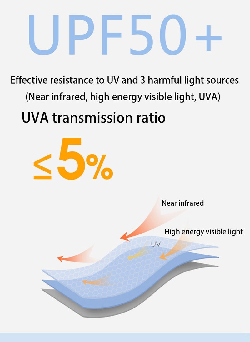 Moovant UPF50+ Sun Protection Jacket New Women's Summer Removable vinyl Hat Brim UV Protection Ice Silk Smock Sports Outdoor Cycling Walking Commuting Thin Sunscreen Clothing - Image 4