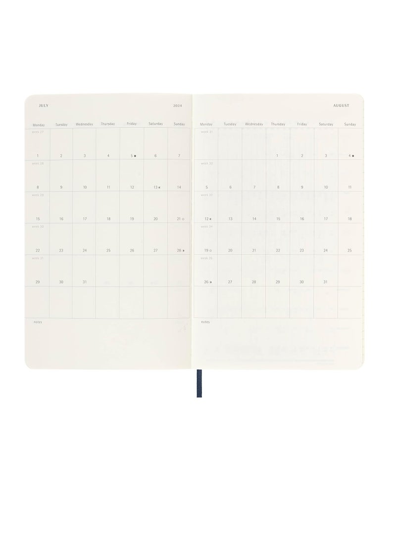 MOLESKINE Moleskine 2024 Daily Planner, 12M, Large, Sapphire Blue, Soft Cover (13x21 cm)  - Image 5
