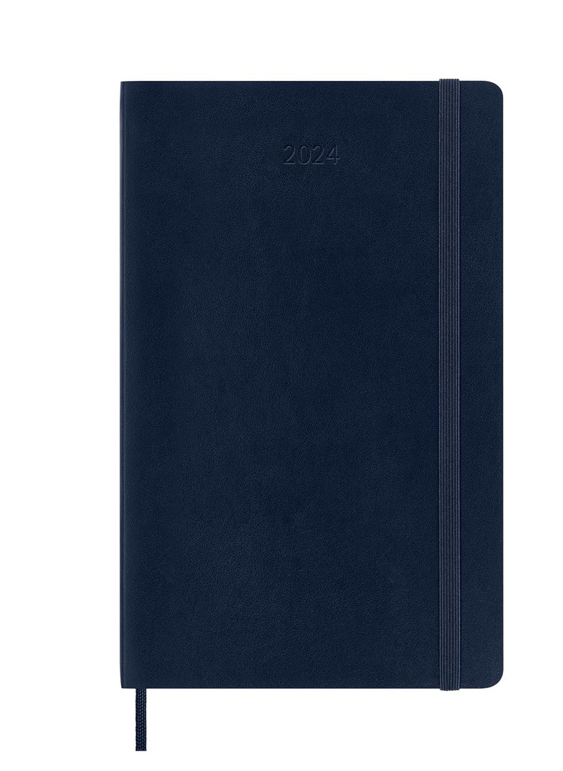 MOLESKINE Moleskine 2024 Daily Planner, 12M, Large, Sapphire Blue, Soft Cover (13x21 cm)  - Image 2