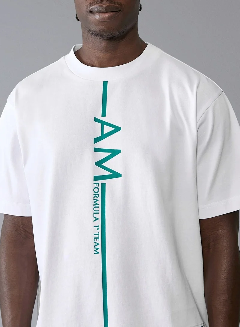 Aston Martin  ASTIN MARTIN F1 FW AMF1 OVERSIZED T-SHIRT for Men | Best Price UAE