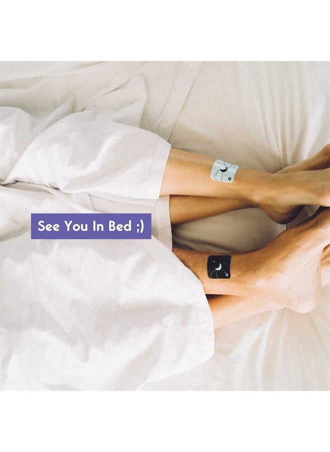 Sleep Patches with Melatonin, Valerian, GABA and naturally occurring ingredients - Sleep aid alternative with easy, overnight application that helps promote higher quality restorative deep sleep