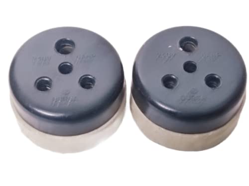 MHE Vintage Old Round Bakelite Light Socket with Ceramic 6Amp 250VSet of 2 Piece  - Image 3