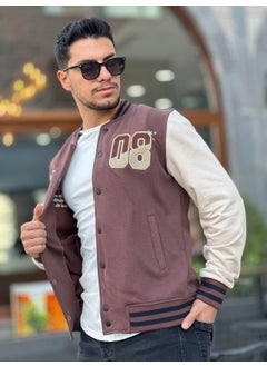 Miron جاكيت كولج للرجال 08 مقاس عادي - بيج - بني  - Image 3