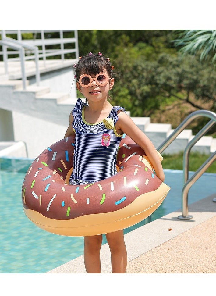 Loquat Inflatable Doughnut Shaped Floating Ring Brown  - Image 5