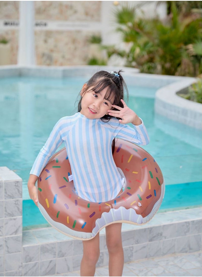 Loquat Inflatable Doughnut Shaped Floating Ring Brown  - Image 3