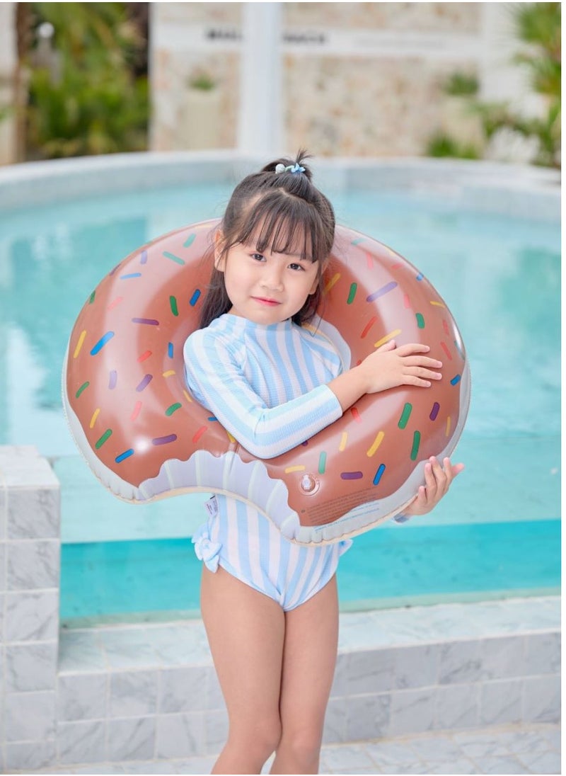 Loquat Inflatable Doughnut Shaped Floating Ring Brown  - Image 2