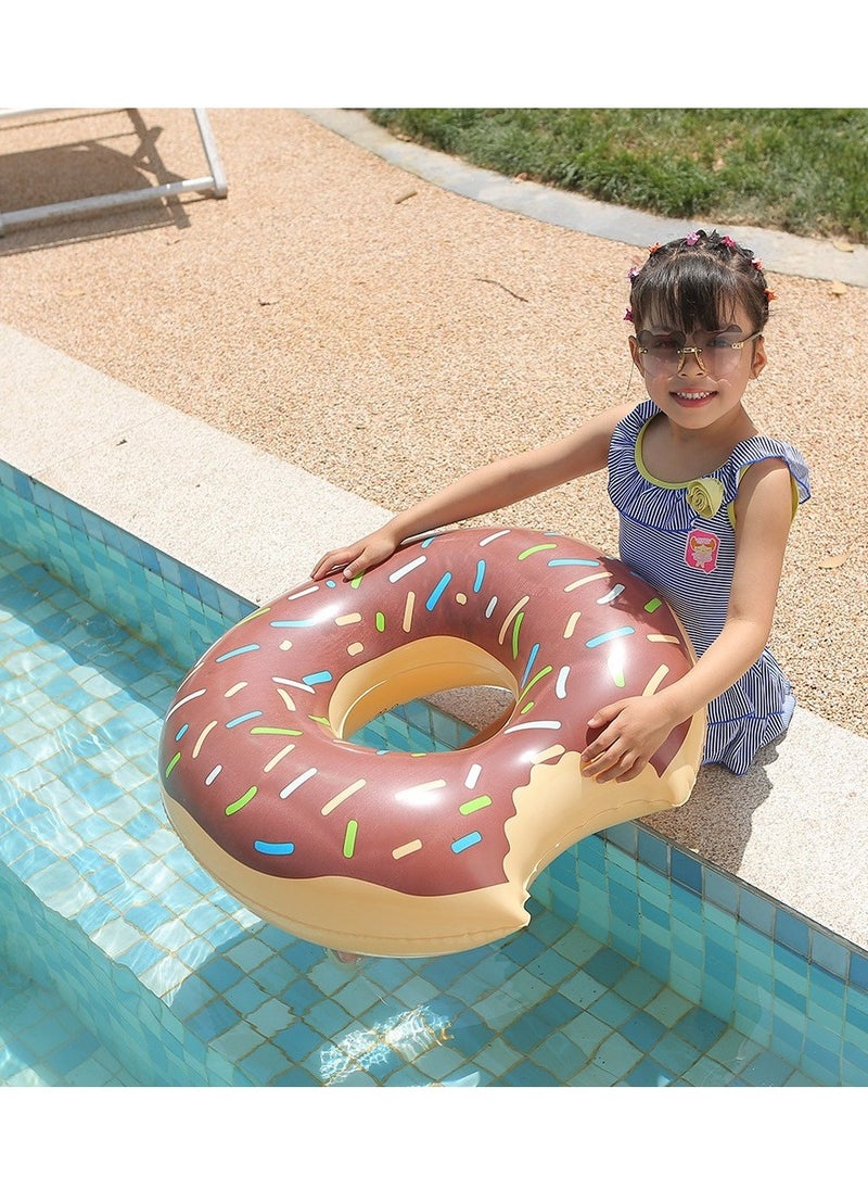 Loquat Inflatable Doughnut Shaped Floating Ring Brown  - Image 4