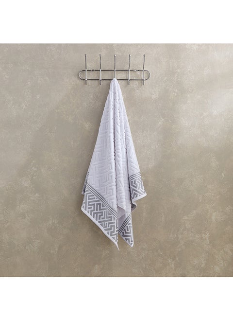 Meknes Lurex Patterned Cotton Bath Towel 140 x 70 cm