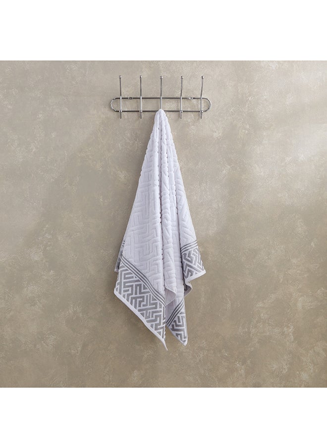 Meknes Lurex Patterned Cotton Bath Towel 140 x 70 cm