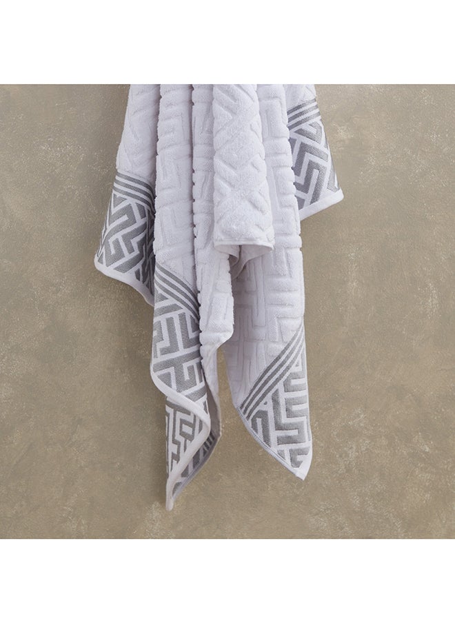 Meknes Lurex Patterned Cotton Bath Towel 140 x 70 cm