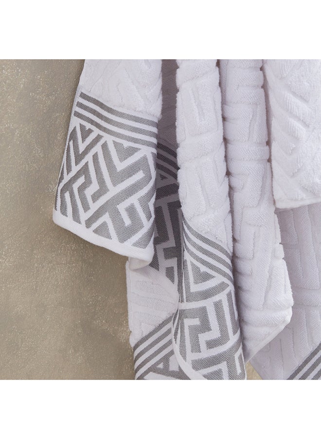 Meknes Lurex Patterned Cotton Bath Towel 140 x 70 cm