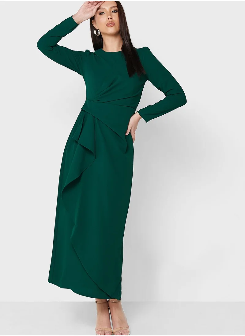 Khizana Side Twist Detail Shift Dress