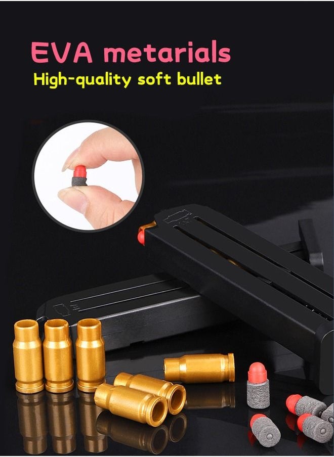 GROIC - Soft Bullet Gun Shell Ejection Soft Bullet Toy Gun Foam Blaster Soft Bullet Play Gun with Soft Bullets & Pull Back Action Pistol Toys for Kids - Image 1