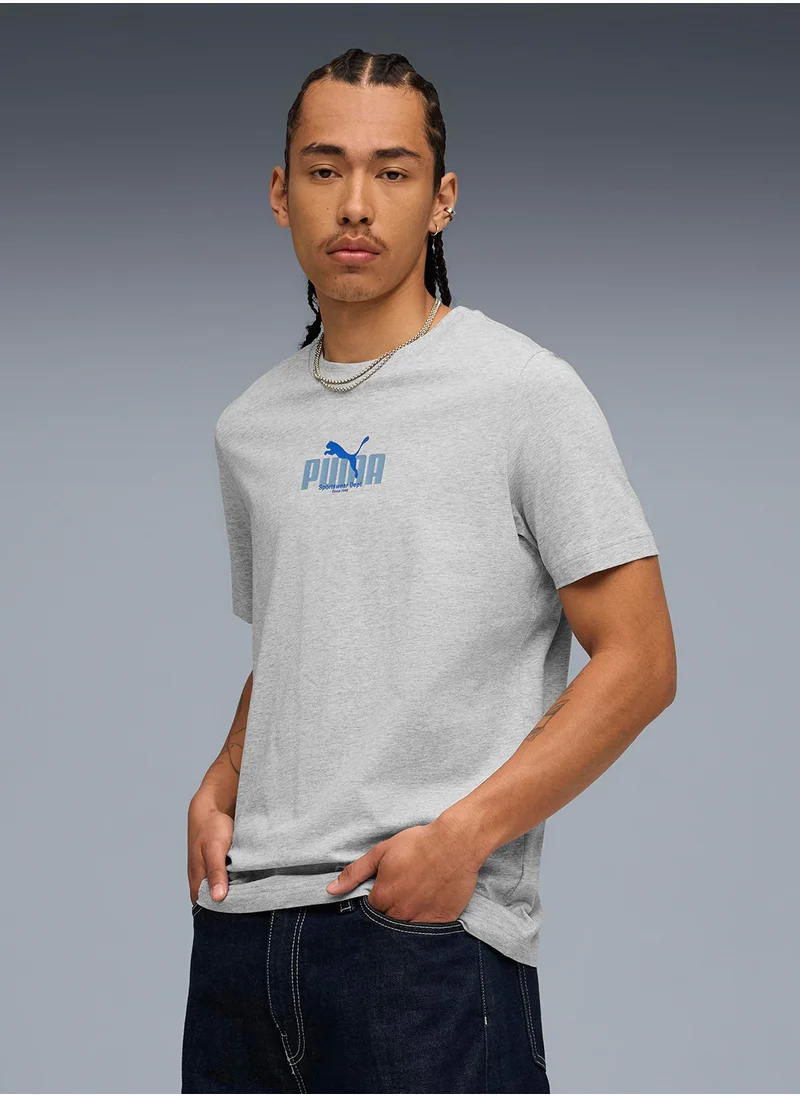 بوما Men's Graphic Wording Tee