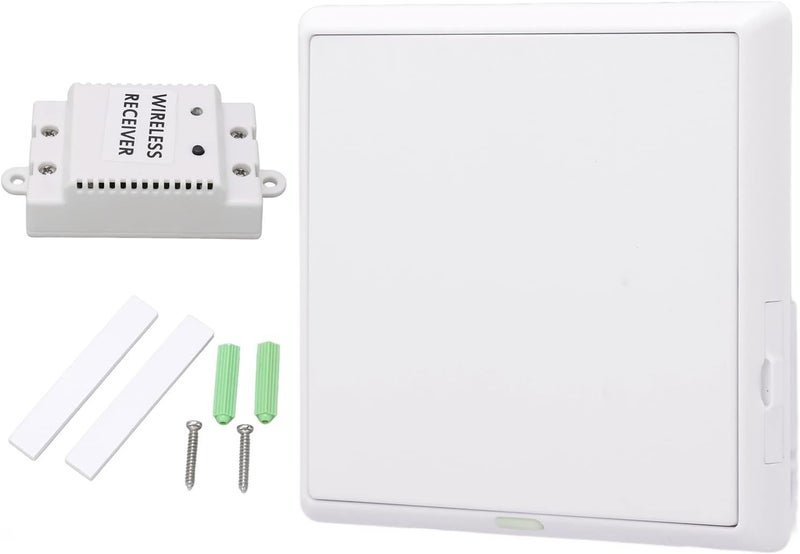 klarako Wireless Light Switch Kit, Single Channel 433.92MHz Remote Wireless Switch Panel for Home AC100‑240V - Image 1