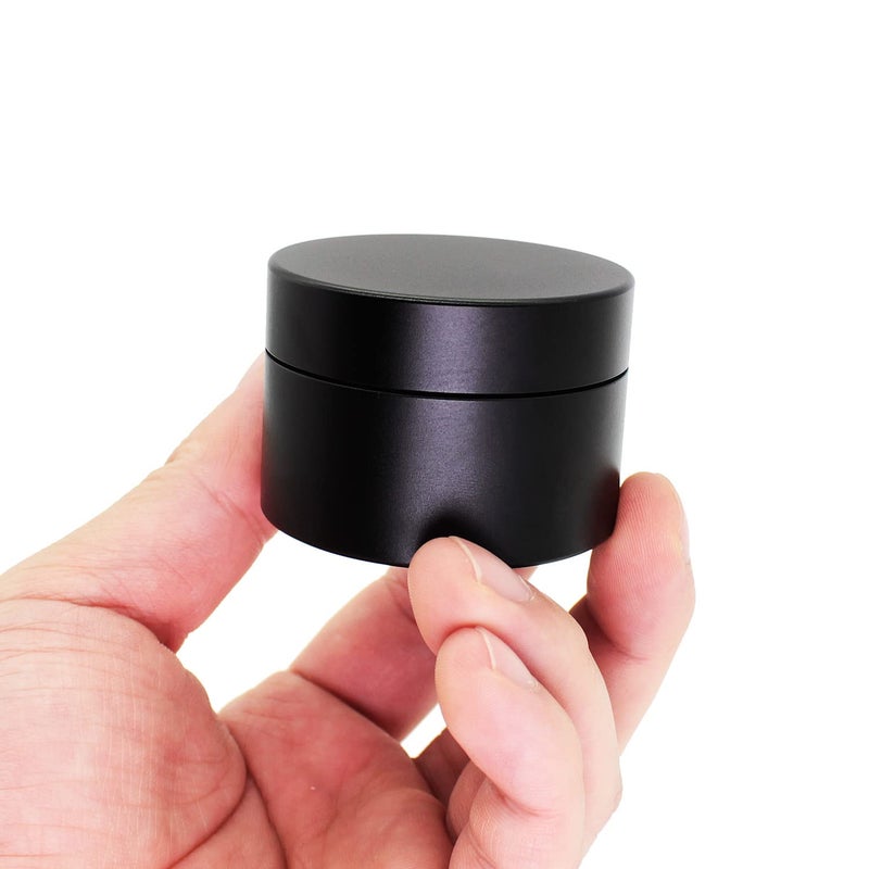 Portable Daily Pill Case Heavy Duty Aluminium Alloy Round Pill Box Waterproof Travel Pill Organizer Pocket Purse Medicine Vitamin Holder EDC Container for Outdoor Camping Working