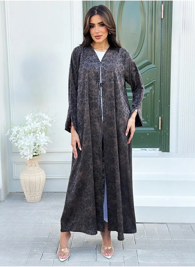 Fennah Jakard crepe A cut style abaya