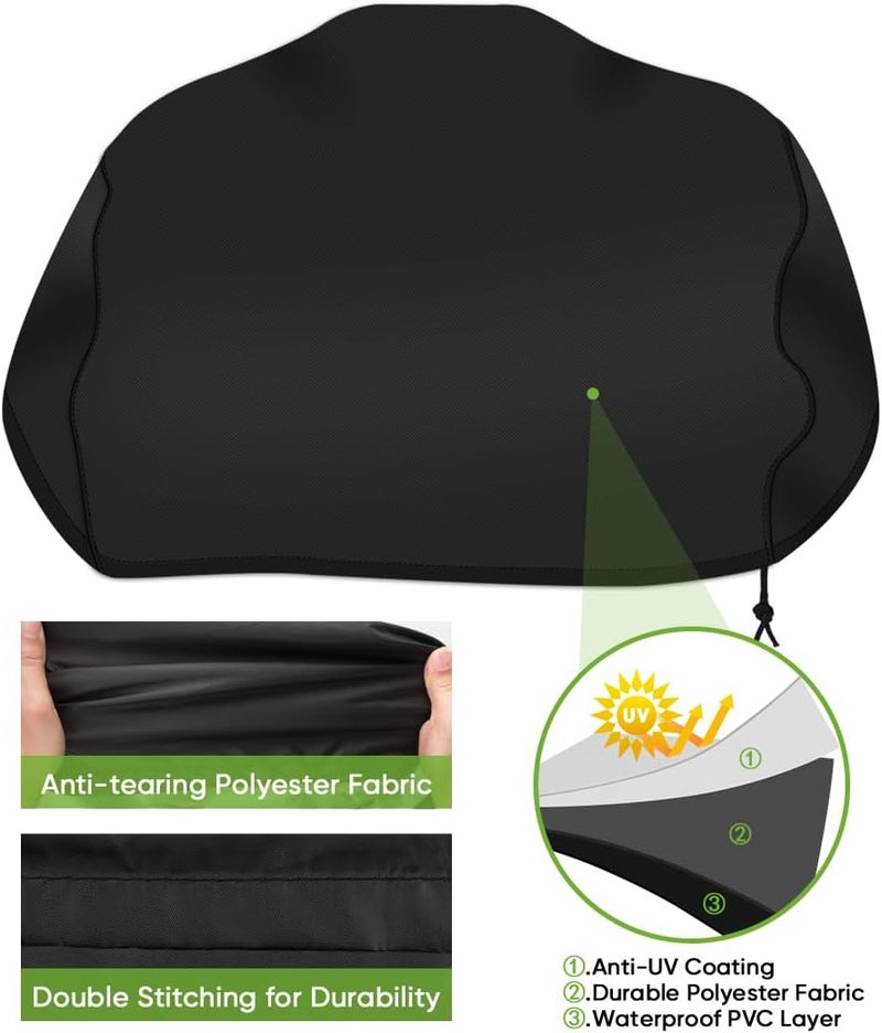 iCOVER Grill Cover for Ninja, Heavy Duty Waterproof BBQ Cover for Ninja Woodfire Outdoor Grill OG700 Series Barbecue Cover with Drawstring Minimal design - Image 5