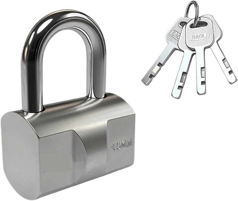 Stainless Steel Waterproof Padlock 40mm Anti Pick Anti Theft Security Lock For Door Locker Dormitory Household - Image 2