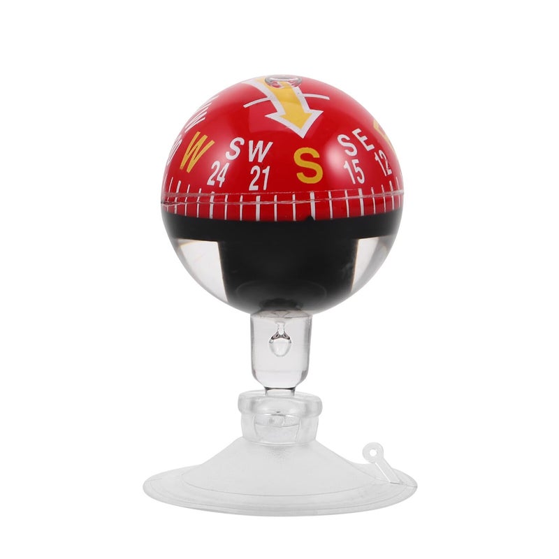 38mm Plastic Automotive Dashboard Compass with Suction Cup for Car Motorcycle Boat Navigation - Image 2