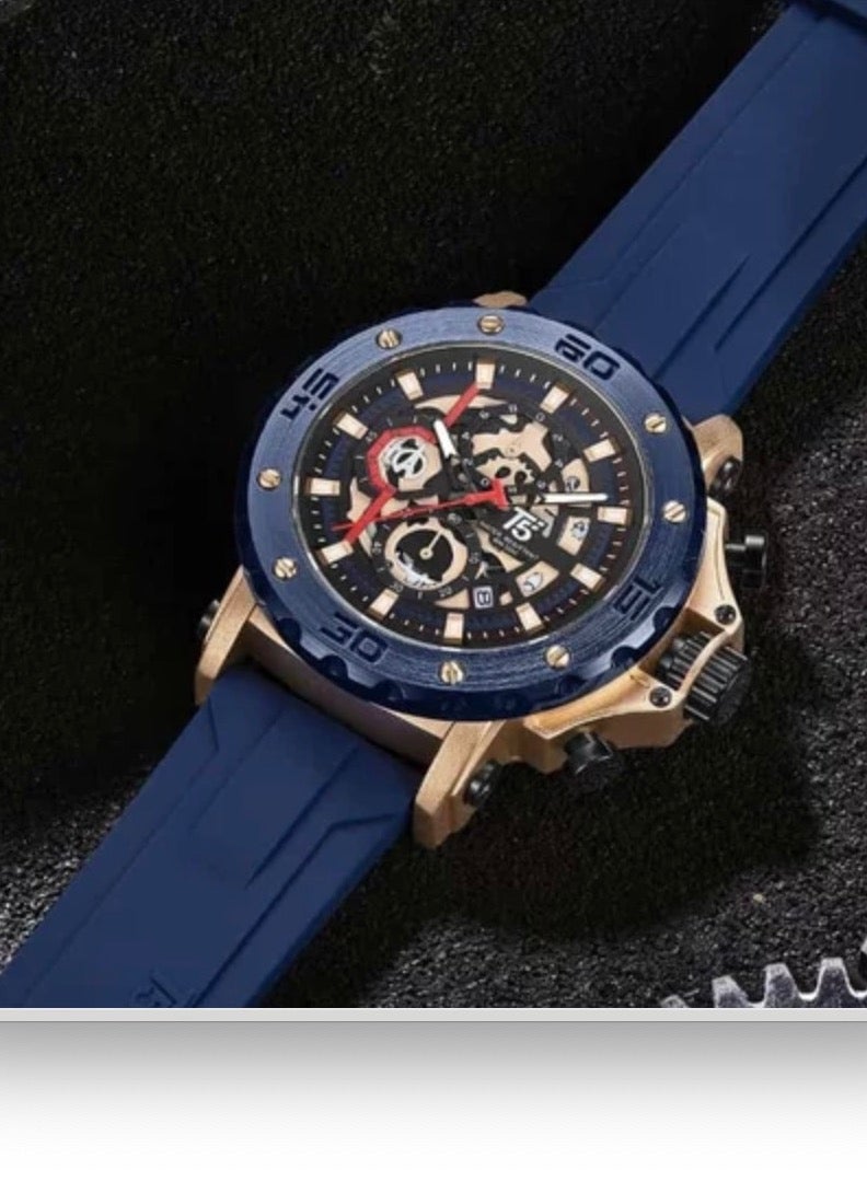 T5 Men's Chronograph Silicone strap Watch