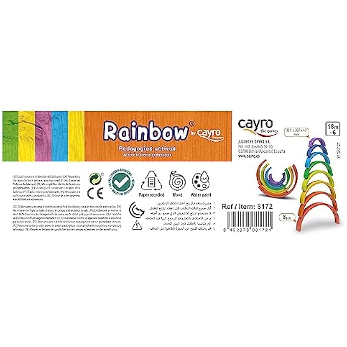 cayro Rainbow  Baby game  Development of cognitive skills  Board game 8172 - Image 3
