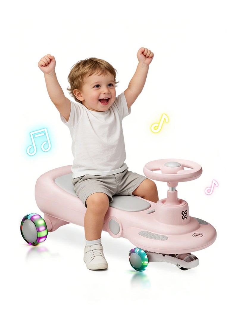ما بيبي سيارة دفع للأطفال، سيارة أرجوحة متوازنة مع عجلات وامضة للاستمتاع بالأنشطة الخارجية والداخلية، سيارة أطفال للركوب للأولاد والبنات من عمر 1 إلى 3 سنوات - Image 1