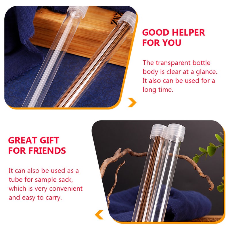 6pcs Incense Canister Transparent Agilawood Storage Tube Incense Burner Case - Image 5