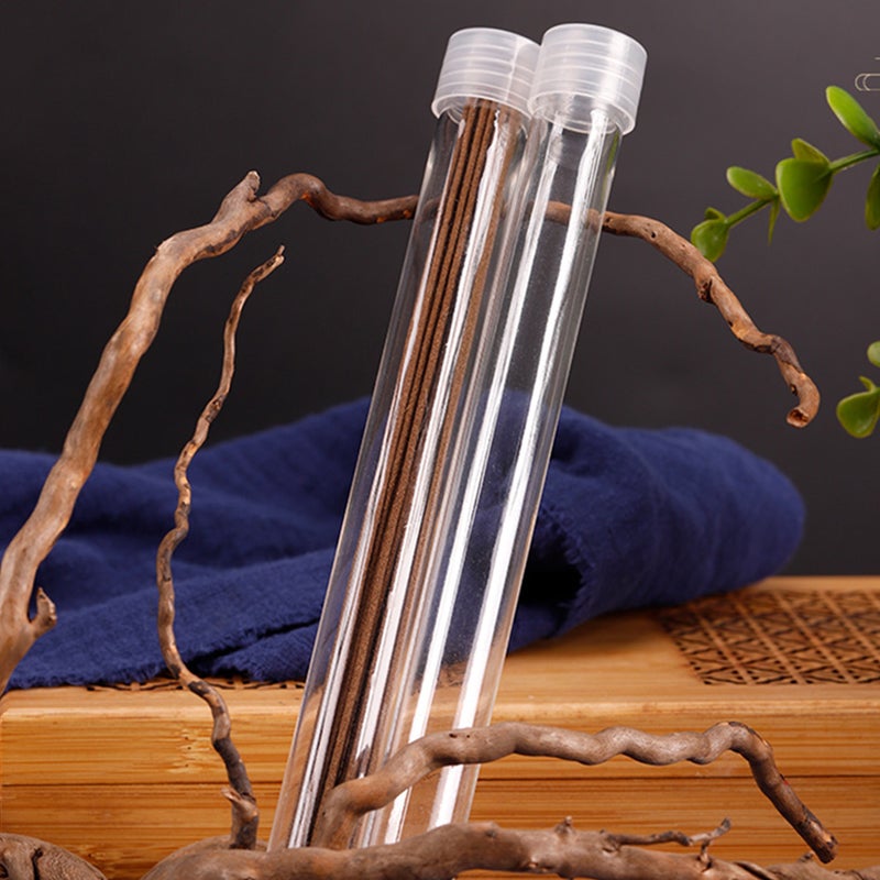 6pcs Incense Canister Transparent Agilawood Storage Tube Incense Burner Case - Image 1