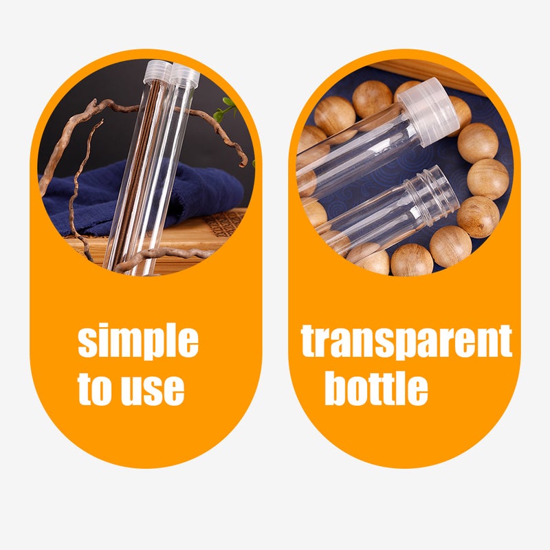 6pcs Incense Canister Transparent Agilawood Storage Tube Incense Burner Case - Image 4