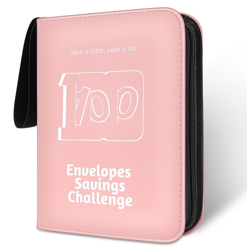 RONMONG 100 Envelope Challenge Binder, 2025 Upgrade 100 Envelopes Money Saving Challenge, Savings Challenges Book with Challenge Tracker to Save $5,050 - Image 1