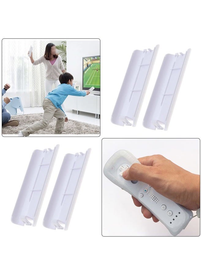 Create idea 4PCS Battery Back Door Cover Shell Compatible with Nintendo Wii Remote Controller Replacement Plastic Battery Lid White - Image 4