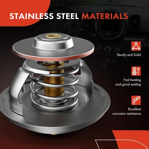 A-Premium ترموستات ومجموعة سكن سائل التبريد A-Premium متوافقة مع سيارات فورد ومازدا وميركوري ولينكولن - 2003-2022 - إيسكيب، فوكاس، فيوجن، رينجر، 3، 5، 6، تريبيوت، مارينر، ميلان والمزيد - Image 5