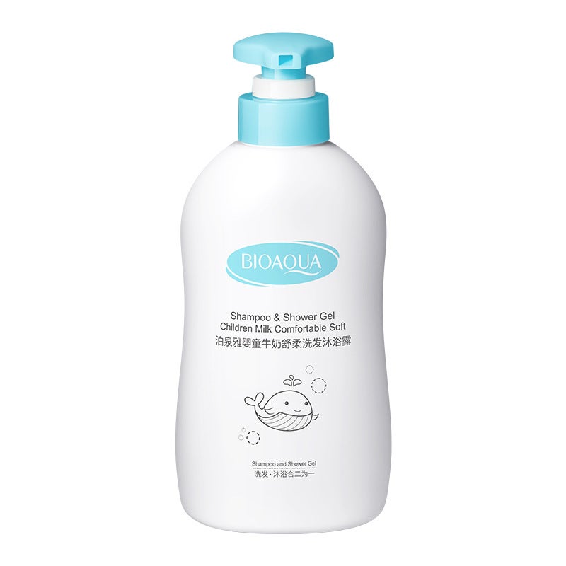 شامبو وجل استحمام للأطفال بوقانيا 2 في 1 للعناية بالبشرة - Image 1
