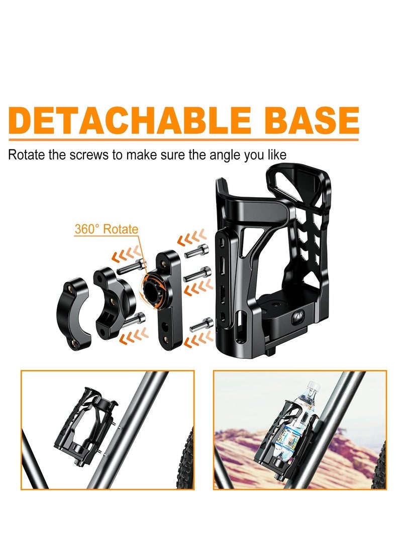 Captaintech ATV Cup Holder, Upgraded Motorcycle Drink Holder Handlebar, Bike Water Bottle Holder with Atmosphere Light, 360° Rotation Expandable Design, Max Load 32oz for Scooter Bike Motorcycle - Image 5