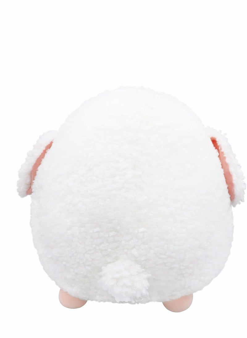 KASTWAVE - Lamb Plush Pillow, Plush   Stuffed Animal Soft Hugging Pillow, Kawaii Plushie Mini Plush Pillows for Kids Adults, White（9.05”，Small） - Image 1
