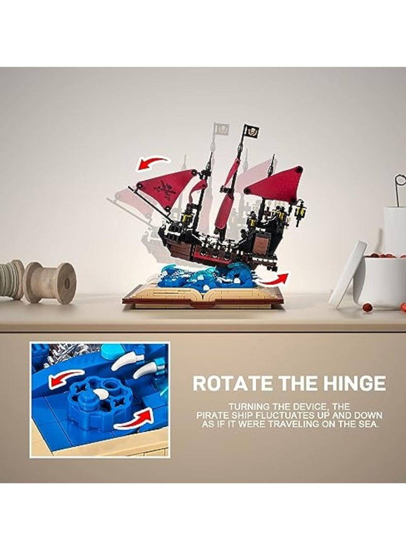 Zikra Queen Anne's Revenge Ship Grimoire Book Building Blocks Toy Set, Buildable Toy, Collectible, Gift for Adults and Kids (966 PCS) - Image 2