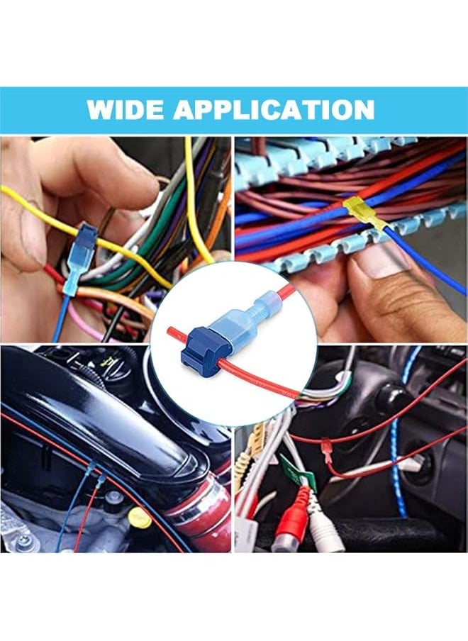 The Bros - T-Tap Wire Connectors：Self-Stripping Quick Splice Electrical Wire Terminal Assortment Kit -Insulated Male Quick Disconnect Spade Terminals, Quick Splice Electrical Connector w/Storage Case(120 Pcs) - Image 1