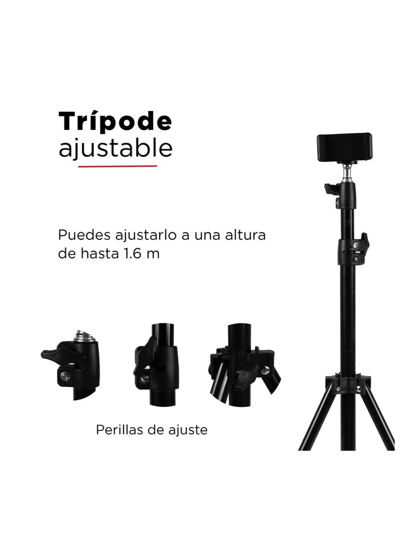 Adjustable Mobile Phone Tripod Stand Up to 3 Meters – Stable & Portable for Photography and Content Creation - Image 2