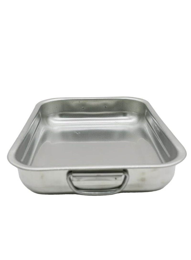 AKDC S/Steel Baking Dish Pan Silver Color 30x40 Cm - Image 3