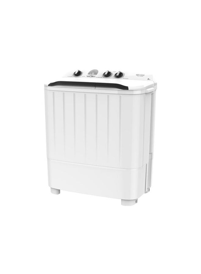 GENERAL SUPREME Semi-Automatic Washing Machine, Twin Tub, 6 kg, Powerful Motor, Rustproof Plastic Body ,White - Image 4